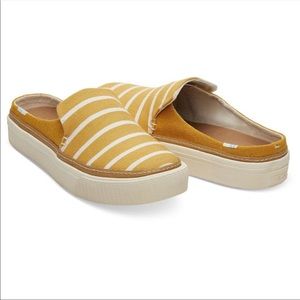 TOMS Sunflower Riviera Striped Sunrise Mule Slip-On